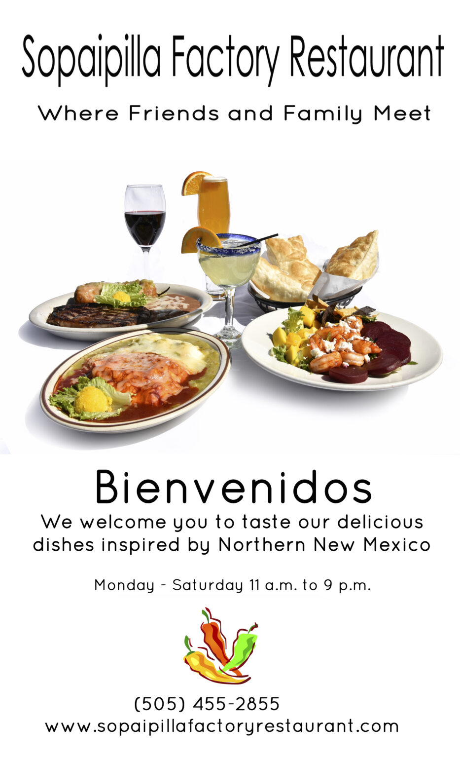 Reatautant Menu Sopaipilla Factory Restaurant